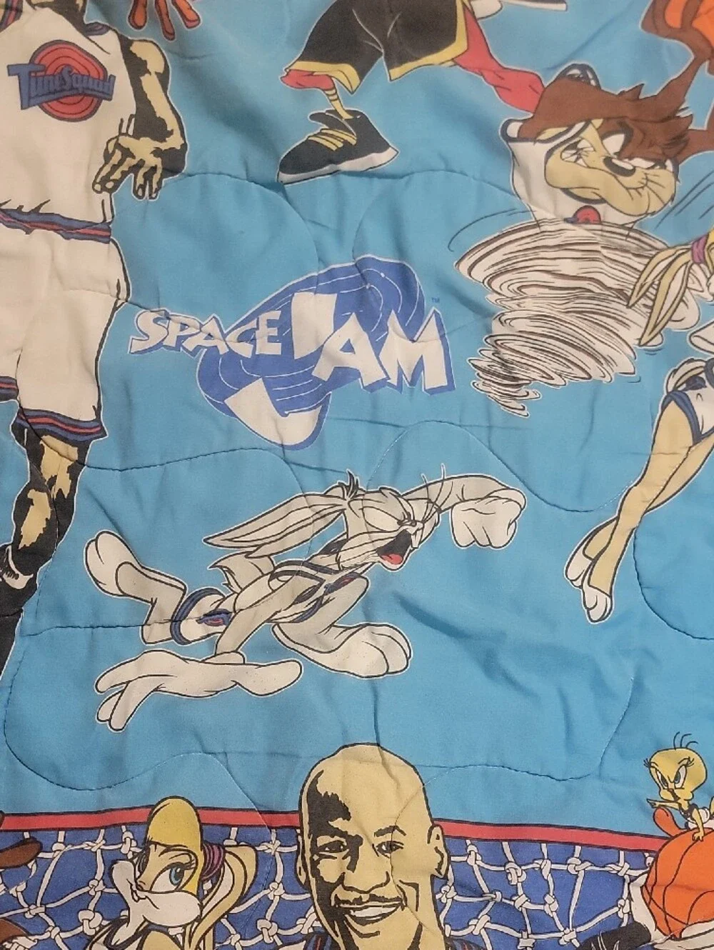 Space Jam Vintage Cartoon Basketball Comforter Michael JORDEN